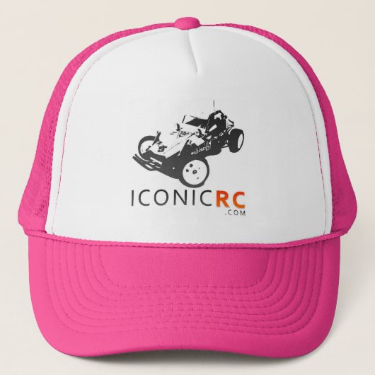 IconicRC Fernlastfahrer-Hut - Rosa Truckerkappe (Vorderseite)