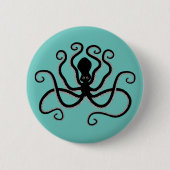 Iconischer Oktopus aus Minoan Marine Style Potteri Button (Vorderseite)