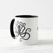 Iconischer Oktopus aus Minoan Marine Style Potteri Tasse (Vorderseite Links)