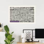Iconographie - Zoologische Szenen Poster (Heimbüro)