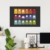 Iconographische Daten Kunst - Welten Poster (Heimbüro)
