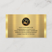 Icons auf Goldschichten sammeln Visitenkarte (Rückseite)