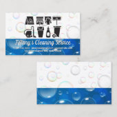 Icons für die Reinigung von Hilfsmitteln | Blasen Visitenkarte (Vorne/Hinten)