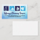 Icons für die Reinigung von Hilfsmitteln | Hausmäd Visitenkarte (Vorne/Hinten)