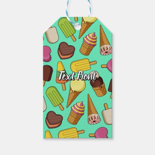 Icons für Eiscreme Geschenkanhänger (Vorderseite)