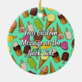 Icons für Eiscreme Keramik Ornament (Hinten)