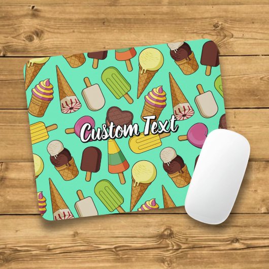 Icons für Eiscreme Mousepad