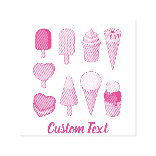 Icons für Eiscreme Permastempel (Design)
