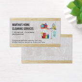 Icons für Hausreinigung | Holz-Hintergrund (Schreibtisch)