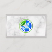 Icons für Hausreinigung | Marmormetall - Hintergru Visitenkarte (Rückseite)