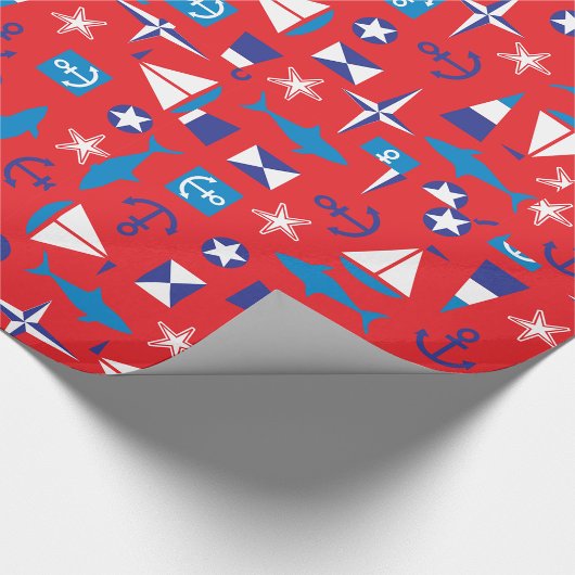 Icons für Nautik und Ozean Geschenkpapier