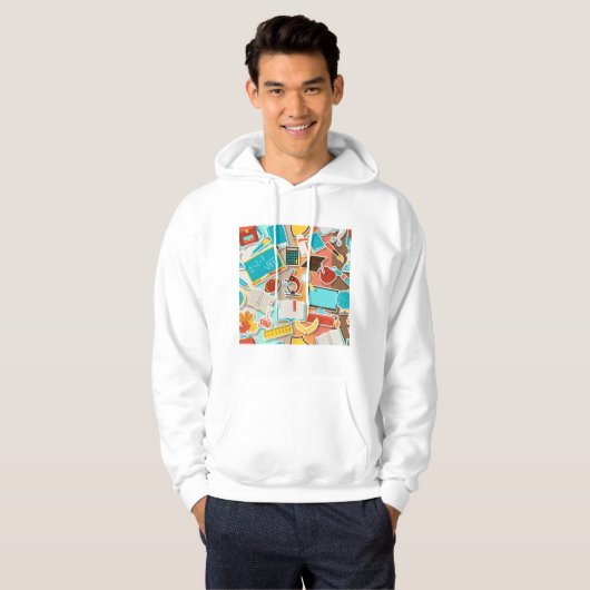 Icons für Schulgeräte Hoodie (Vorne ganz)