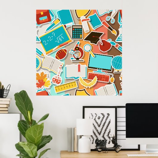 Icons für Schulgeräte Poster (Heimbüro)