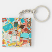 Icons für Schulgeräte Schlüsselanhänger (Rückseite)