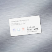 Icons für Unternehmen Magnetische Visitenkarte (Beispiel)