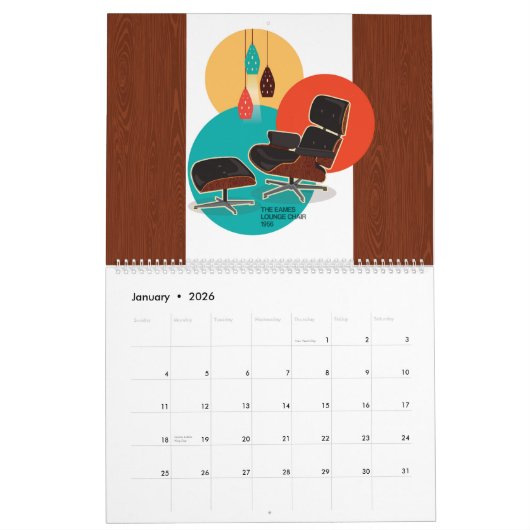 Icons Of The Mid-Century Kalender (Jan 2026)