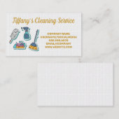 Icons reinigen | Badezimmer Tiles Visitenkarte (Vorne/Hinten)