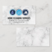 Icons reinigen | Marmorboden Visitenkarte (Vorne/Hinten)
