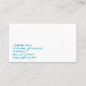 Icons reinigen | Seifenblasen | Sauschlampe Visitenkarte (Rückseite)