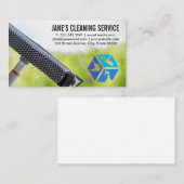 Icons reinigen | Squeegee auf Fenster Visitenkarte (Vorne/Hinten)