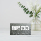 Icons reinigen | Teppichboden Visitenkarte (Stehend Vorderseite)