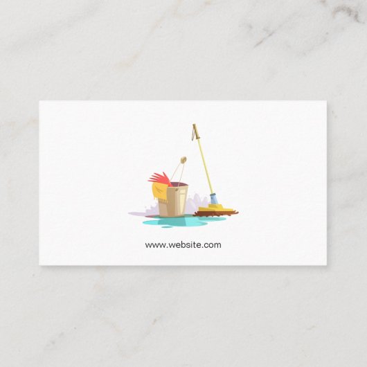 Icons reinigen visitenkarte (Rückseite)