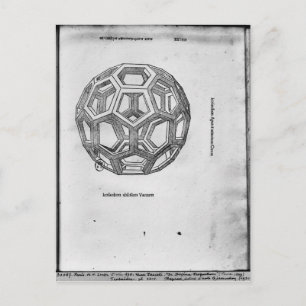 Icosahedron aus "De Divina Proportione" Postkarte