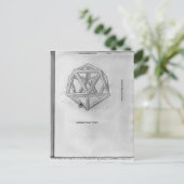 Icosahedron aus "De Divina Proportione" Postkarte (Stehend Vorderseite)