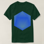 Icosahedron Blue T-Shirt (Design vorne)