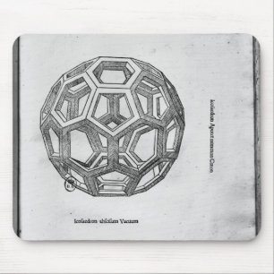 Icosahedron, von 'De Divina Proportione' Mousepad