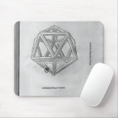 Icosahedron, von 'De Divina Proportione' Mousepad (Mit Mouse)