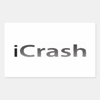 iCrash-Rechteck-Aufkleber Rechteckiger Aufkleber