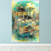 Icreme graffiti LKW Missiondistrikt San Francisco Leinwanddruck (Insitu (Holzboden))