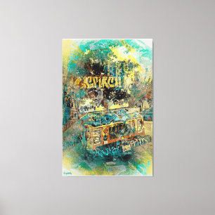 Icreme graffiti LKW Missiondistrikt San Francisco Leinwanddruck