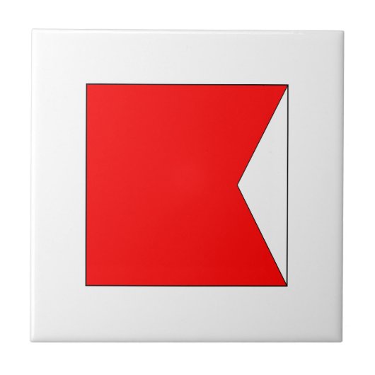 Ics-Flagge B Fliese (Vorderseite)