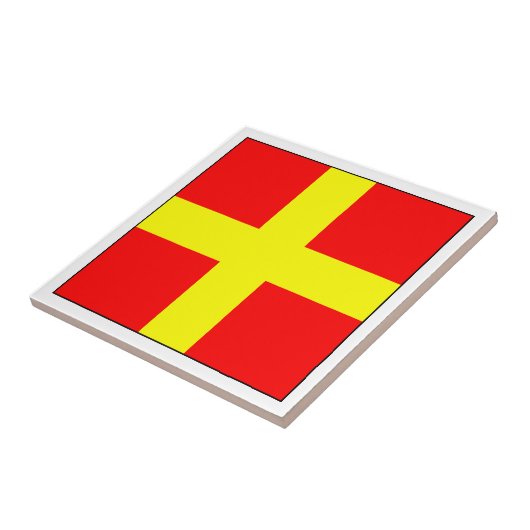 Ics-Flagge R Fliese (Seite)