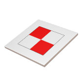 Ics-Flagge U Fliese (Seite)