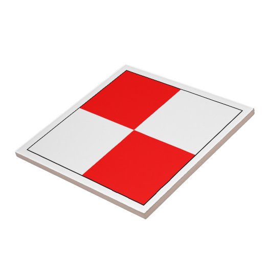 Ics-Flagge U Fliese (Seite)