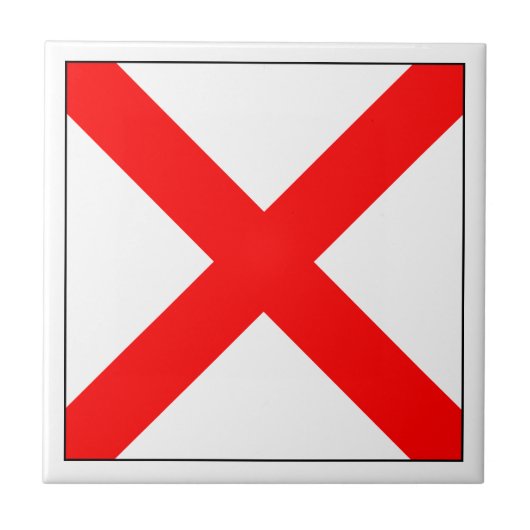 Ics-Flagge V Fliese (Vorderseite)