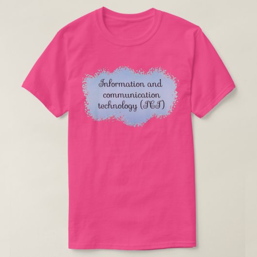 ICT Information and Communication Technology Schoo T-Shirt (Design vorne)