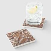 Icted, Cut Out, Lebkuchen Weihnachtskekse Steinuntersetzer (Seitenansicht)