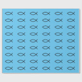 Icthus Fisch-Packpapier Geschenkpapier (Flach)