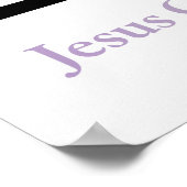 Icthus Fish Symbol Englisch Rechtschreibung Poster (Ecke)