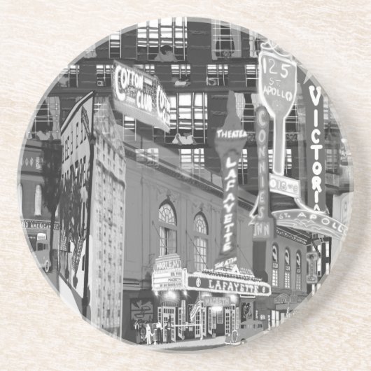 iCu2_BlckWhite Sandstone Untersetzer (Vorne)