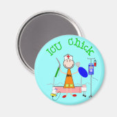 ICU Chick (Krankenschwester) Magnet (Vorderseite/Rückseite)