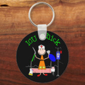 ICU Chick (Krankenschwester) Schlüsselanhänger (Vorderseite)