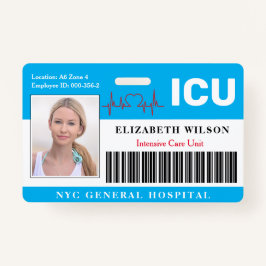 ICU| Intensive Care Unit Employee Foto ID Ausweis