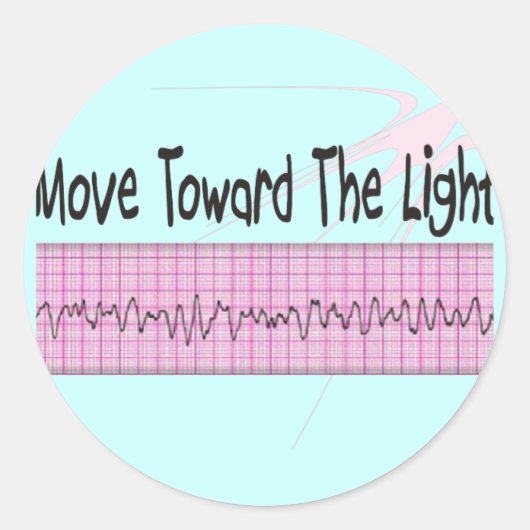 ICU-Krankengeschenk - Unglaublich witzig V-Fib EKG Runder Aufkleber (Vorderseite)