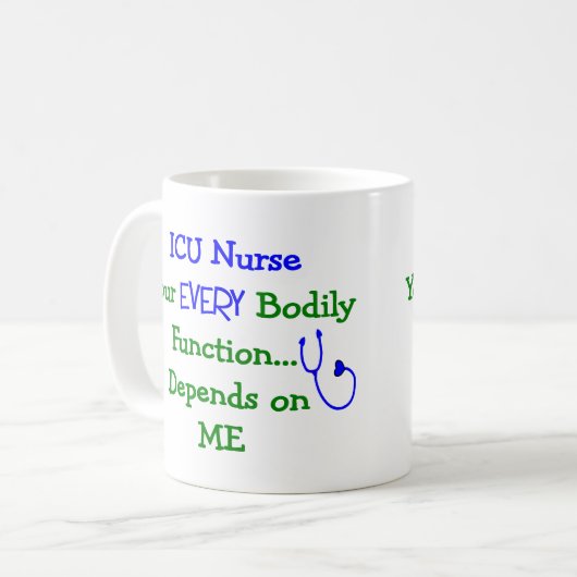 ICU Krankenschwester-Geschenke Kaffeetasse (Vorderseite Links)