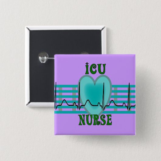 ICU Krankenschwester-Geschenke, QRS u. Button (Vorne & Hinten)